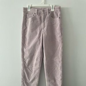 American Eagle Corduroy Mom Jean in Lilac